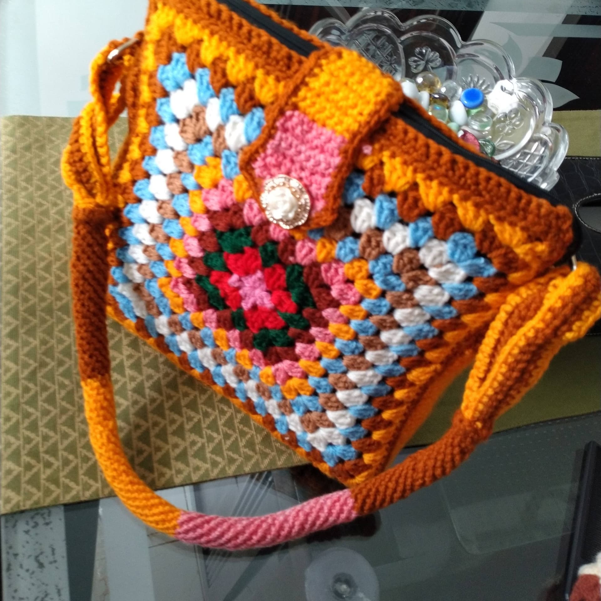 Crochet Shoulder Bag/hand Bag