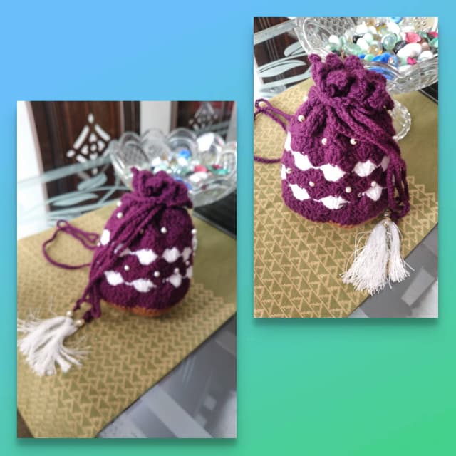 Crochet Handmade Pouch